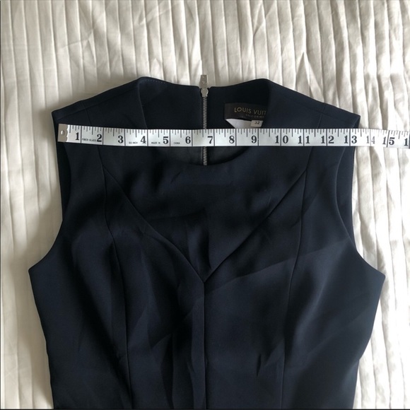 Louis Vuitton Uniform Fit and Flare Navy Dress - Picture 7 of 10